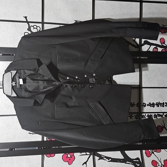 Avenue Montaigne Black Blazer Jacket Size 5 - Picture 1 of 5
